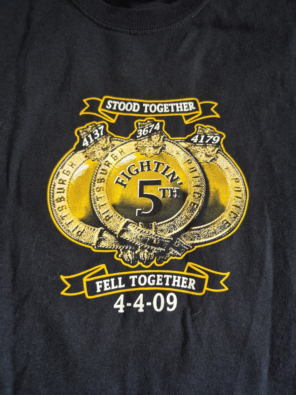 Pittsburgh Police Yellow Fightin' 5th Graphic Tee
